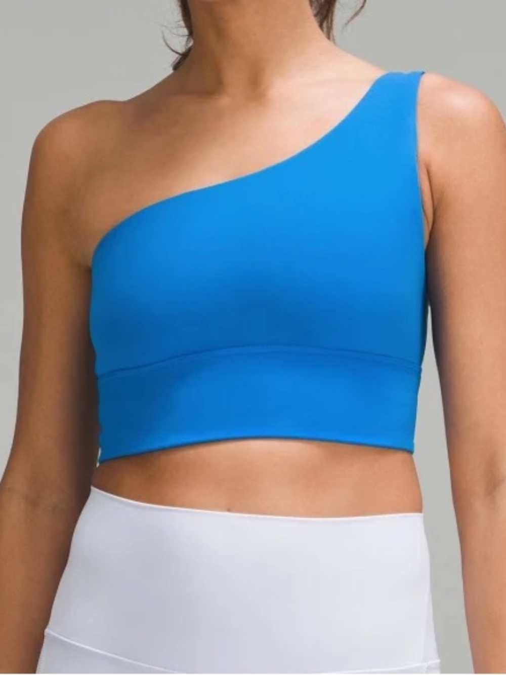 lululemon athletica One-Shoulder Bright Blue Sports Bra